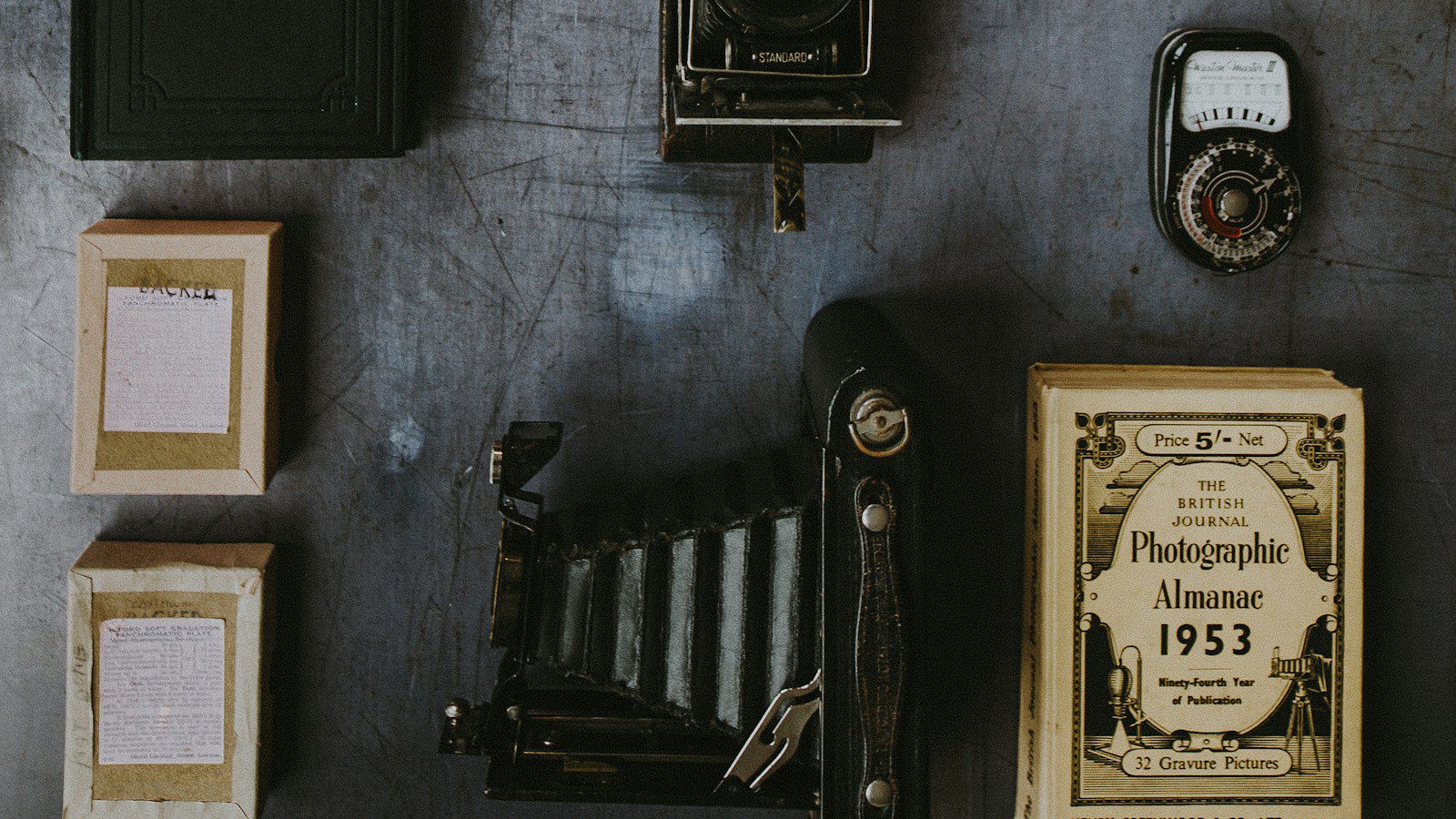 Classic cameras and film representing scene planning structure for generated videos